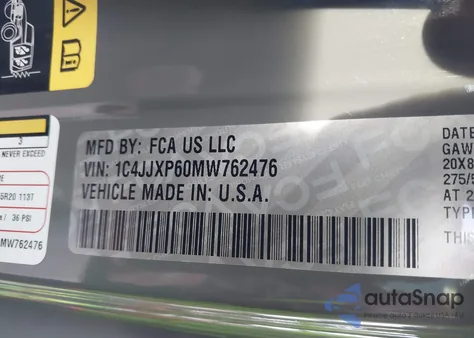2021 Jeep Wrangler 4Xe Unlimited Sahara 4X4 from USA, damaged, VIN 1C4JJXP60MW762476